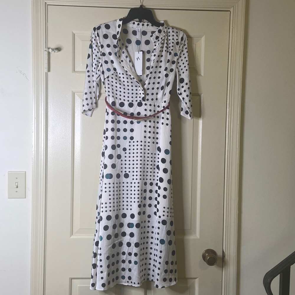 Black and White Polka Dot dress from souk + SEPIA Size Medium